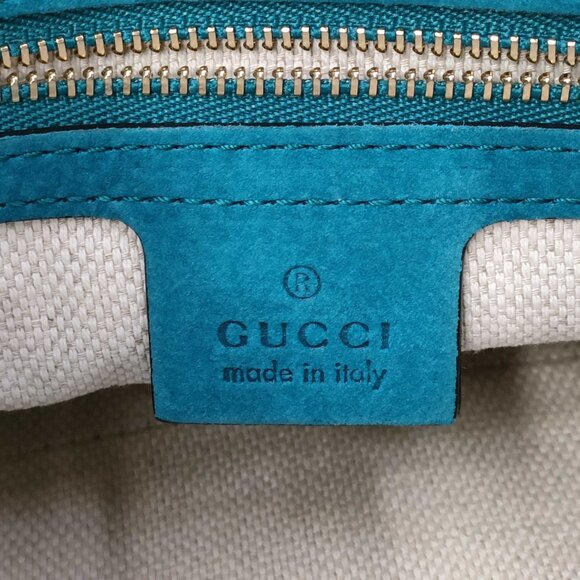 Gucci Soho Chain Tote – Teal Pebbled Leather - Picture 10 of 11